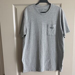 Patagonia Short-Sleeve Pocket Tee in Light Heather Gray